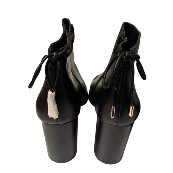 Black TINCTAMATONA CONCENTE Leather Ankle Boots new in the box - Picture 9 of 12